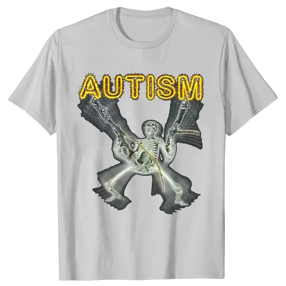 Autism Meme T Shirt Funny Humor Introvert Gift Awareness Neurodivergent T-shirts Men Women Cotton Tshirt Summer Short Sleeve Tee image 3