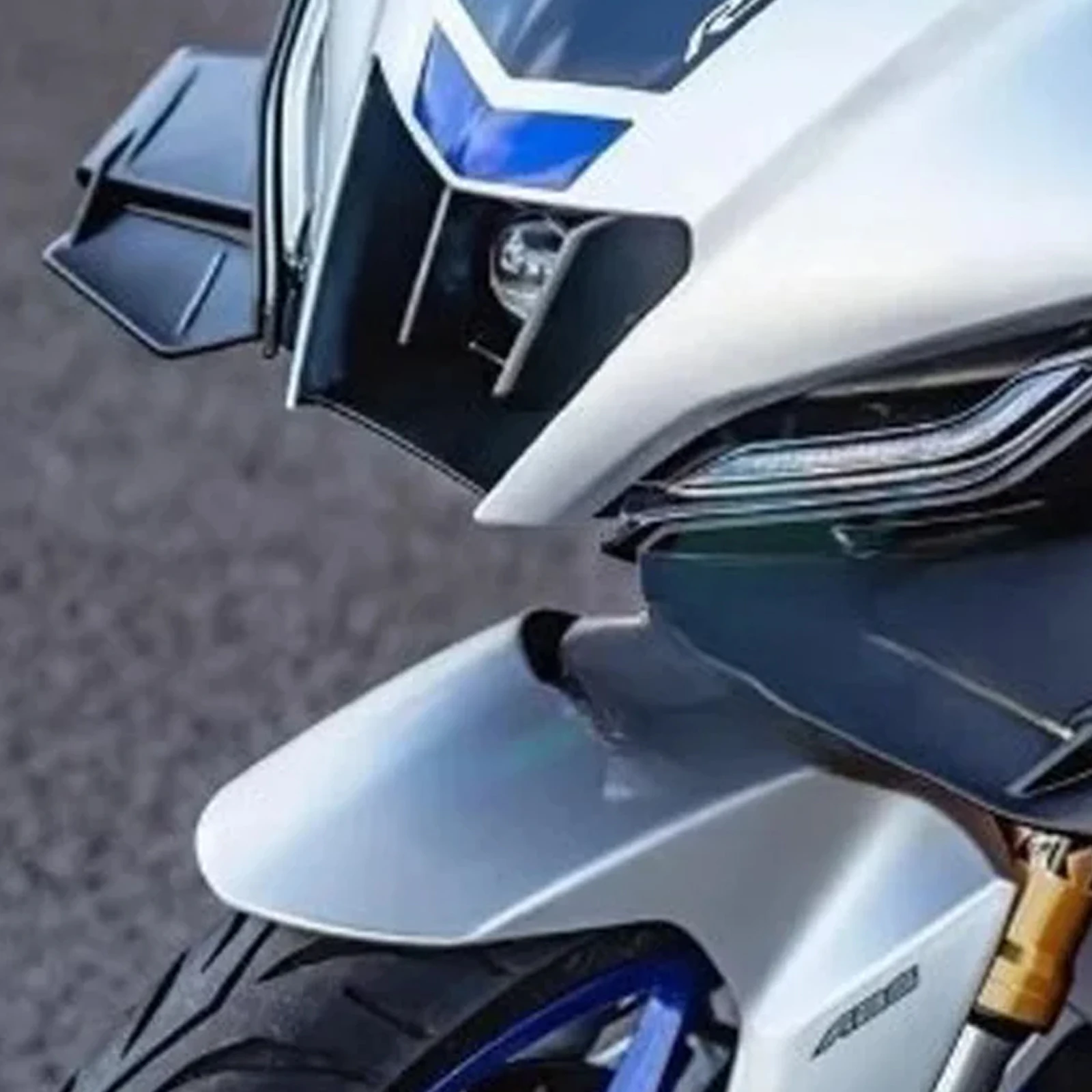 For Yamaha YZF-R15 2022 2023 Motorcycle Side Winglets Fixed Wing Spoilers Aerodynamic Side Wing Fairing Accessories