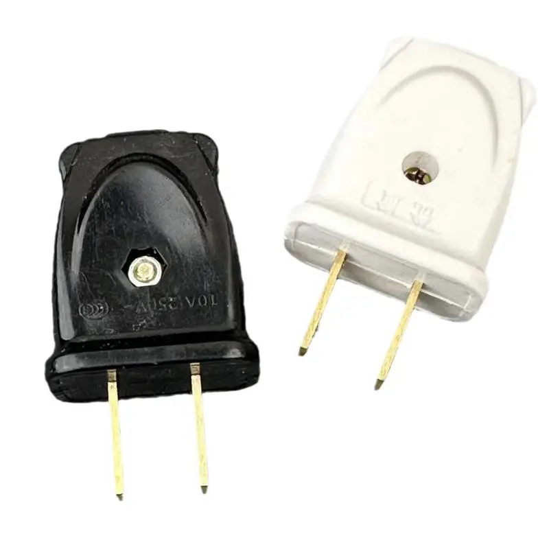 1/5PCS 2 Pole 10A Male US Wiring Plug Japan Rewirable Cable Convert Plug Female Socket Type A Power Strip Connector America