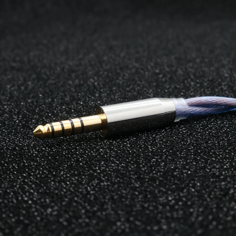 XINHS K11 2-adriges blaues Einkristall-Kupferkabel, versilbert, vergoldet, Palladium-Kupfer-Upgrade-Kabel, gemischtes geschirmtes Kabel – Detail 7