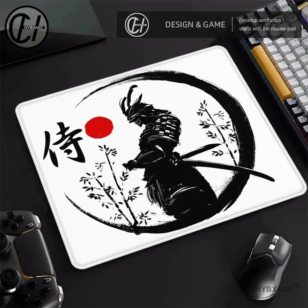 

Samurai Warrior Mouse Pad Gamer Girl Computer Accessories Keyboard Table Mat Mousepad Company Gaming Laptop Desk Accessory Pc