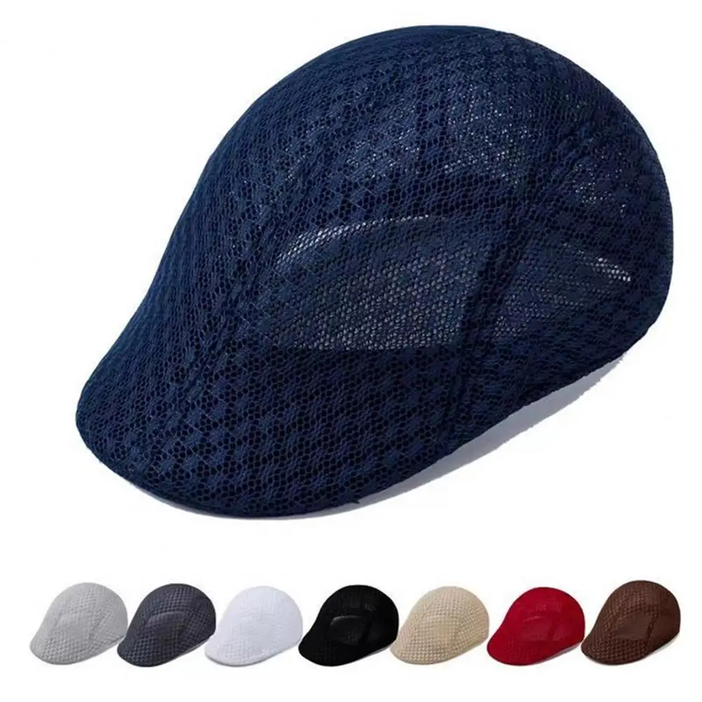 Thin Breathable Summer Headwear Unisex Retro Sun Hat Lightweight Breathable Mesh Fedora Foldable Short Brim Summer for Travel
