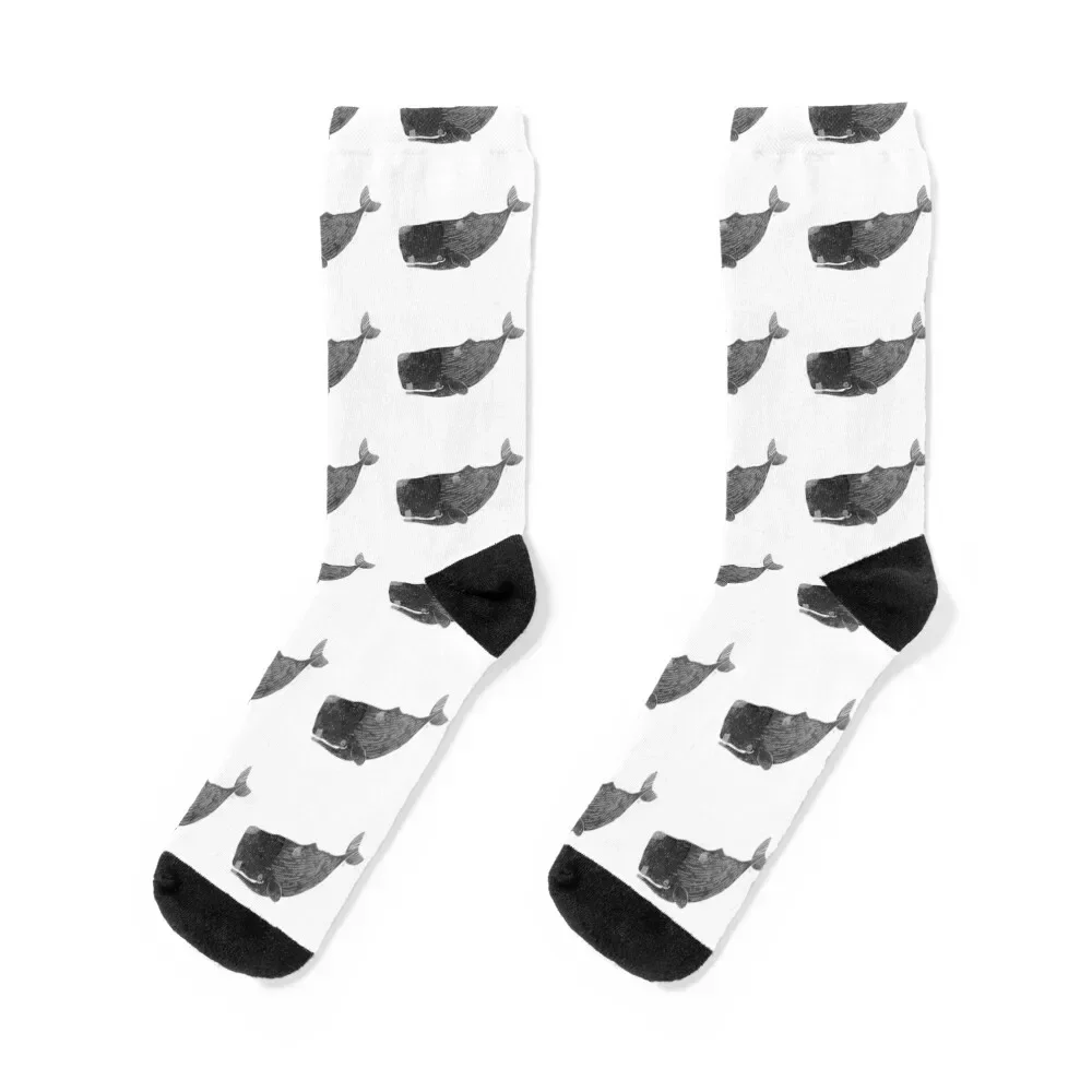 

Sperm Whale Socks Run gifts hiking retro Socks Men Women's