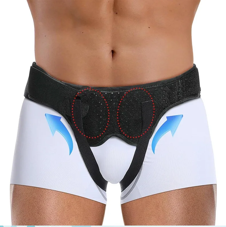 MuqiNush Herniengürtel Truss Single/Double Männer und Frauen Schmerzlinderung Erholungsgurt nach Einschnitt, Bauch- und Femurchirurgie – Detail 4