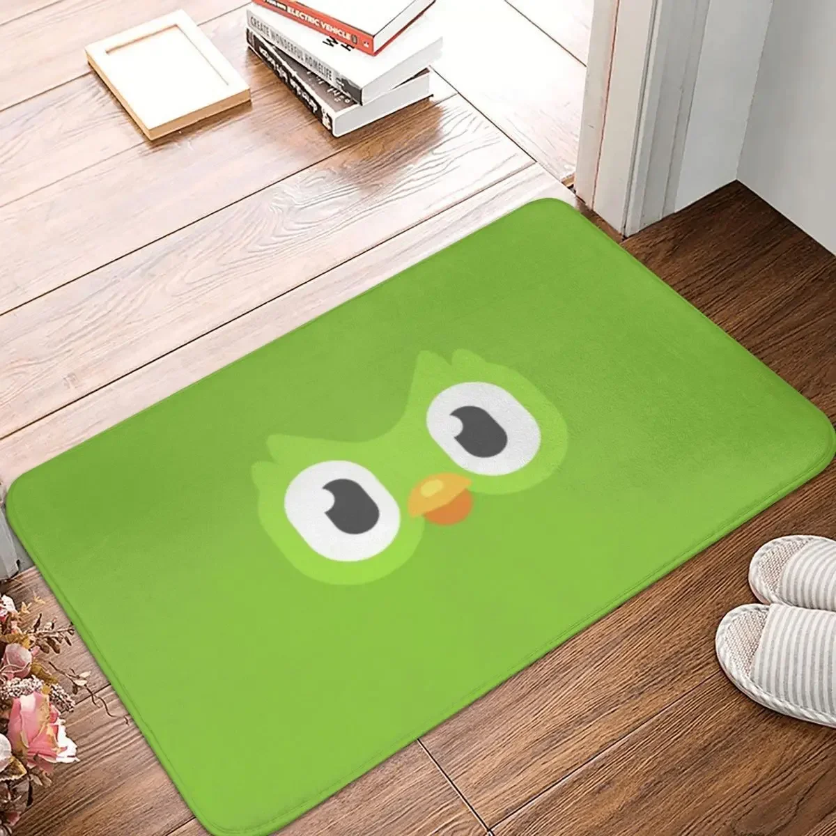 Duolingo Owl Duo 2 Doormat Rug Carpet Mat Footpad Polyester Non-slip Antiwear Entrance Kitchen Bedroom Balcony Toilet