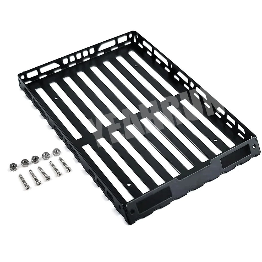 YEAHRUN 86*57mm Metal Roof Rack Luggage Carrier for Kyosho MINI-Z 4x4 JEEP Wrangler 1/24 RC Crawler Car Decoration Parts