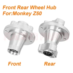 CNC Silver Front & Rear Disc Brake Hub Wheel Rim Hub for Dax Ruckus Zoomer Monkey Z50 bike