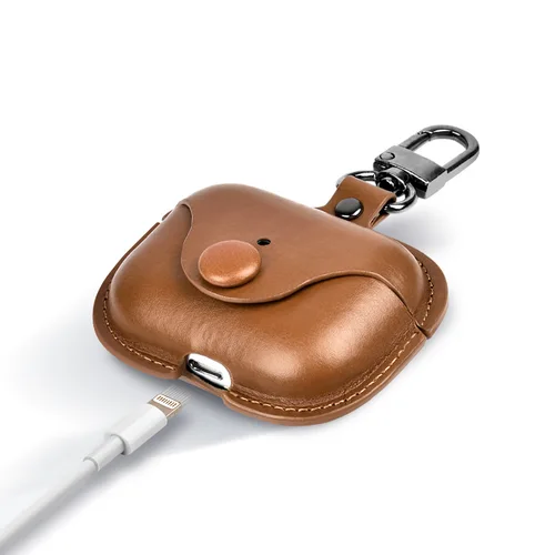 Imagen 2 del producto Funda para Airpods Pro 2, accesorios a prueba de golpes, hebilla de cuero, fundas para auriculares airpod pro2 para Apple Air Pods 3. a generación