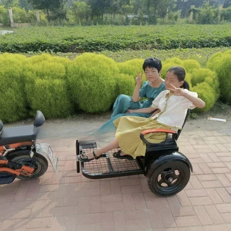 Bicycle, electric motorcycle, trailer trailer, rear trailer, outdoor riding manned small trailer