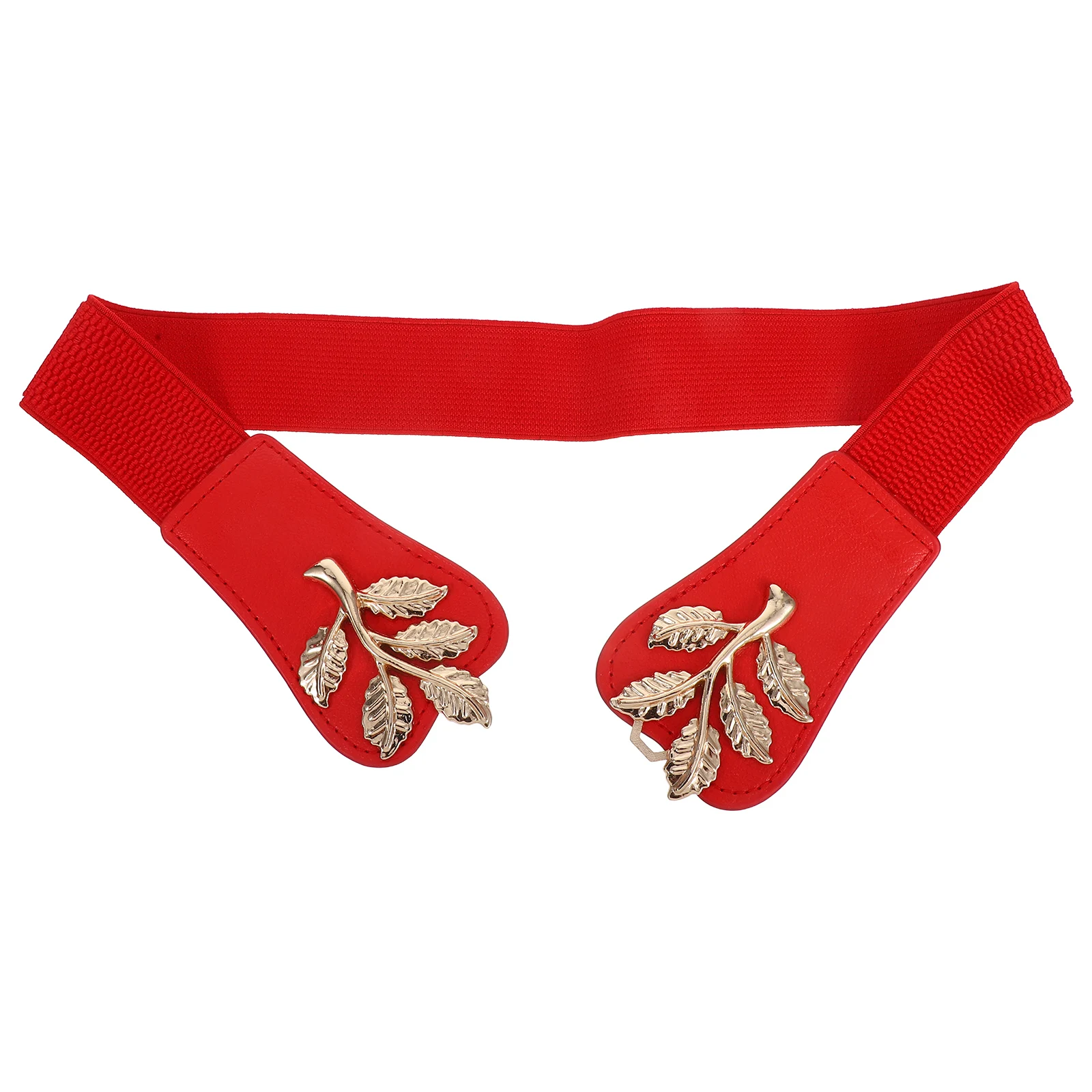 

Women's Elastic Waist Belt Costume Adjustable Decorative Waistband Buckle Zinc Alloy Belts for Trendy