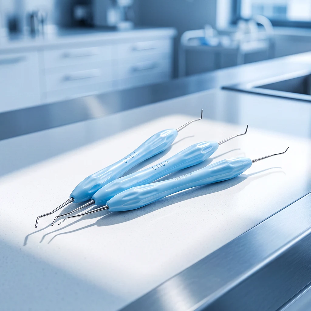 AZDENT Dental-Aushebelspatel CT-15 1,0/1,5/2,0mm Restaurativer Aushebelspatel mit Doppelenden Zahnarztwerkzeuge Autoklavierbar – Detail 8