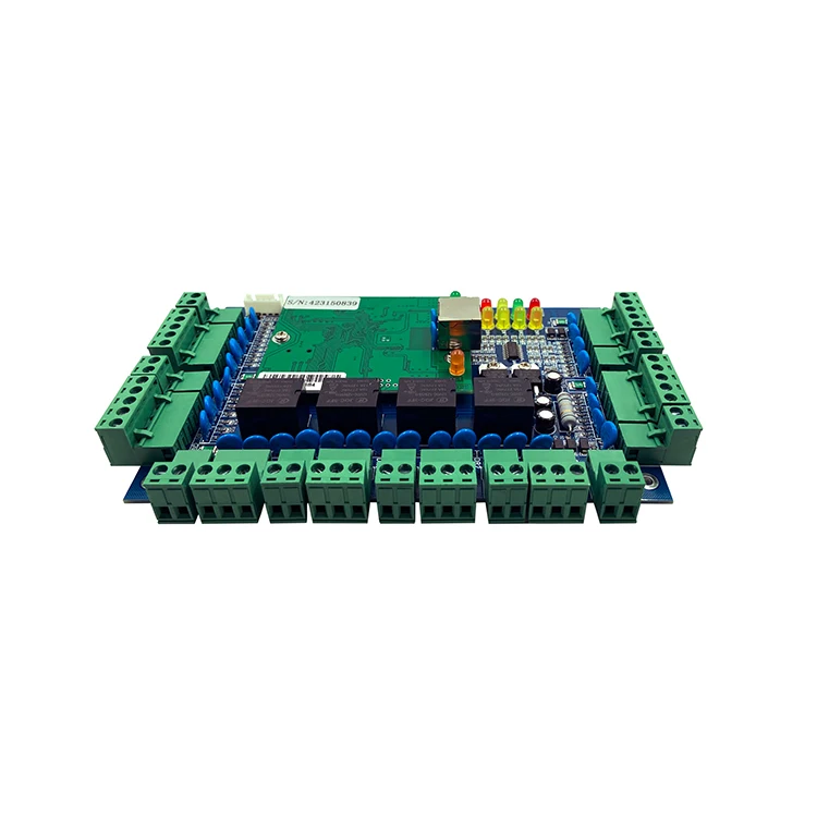 TCP IP 4 Access Control Panel, Free SDK Wiegand Security Access Controller RFID Elevator Access Control Panel