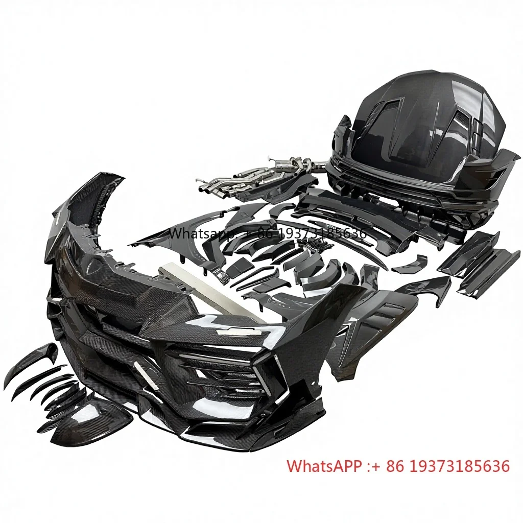 For MSY Style Dry Carbon Gen III Body Kit for Lambo URUS Fender Bonnet Spoiler Mirror Cover Bumper Exhaust