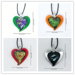 New Handmade Murano Lampwork Glass Colorful Double-deck Pendant Fit Necklace Hot Sale Jewelry Gifts