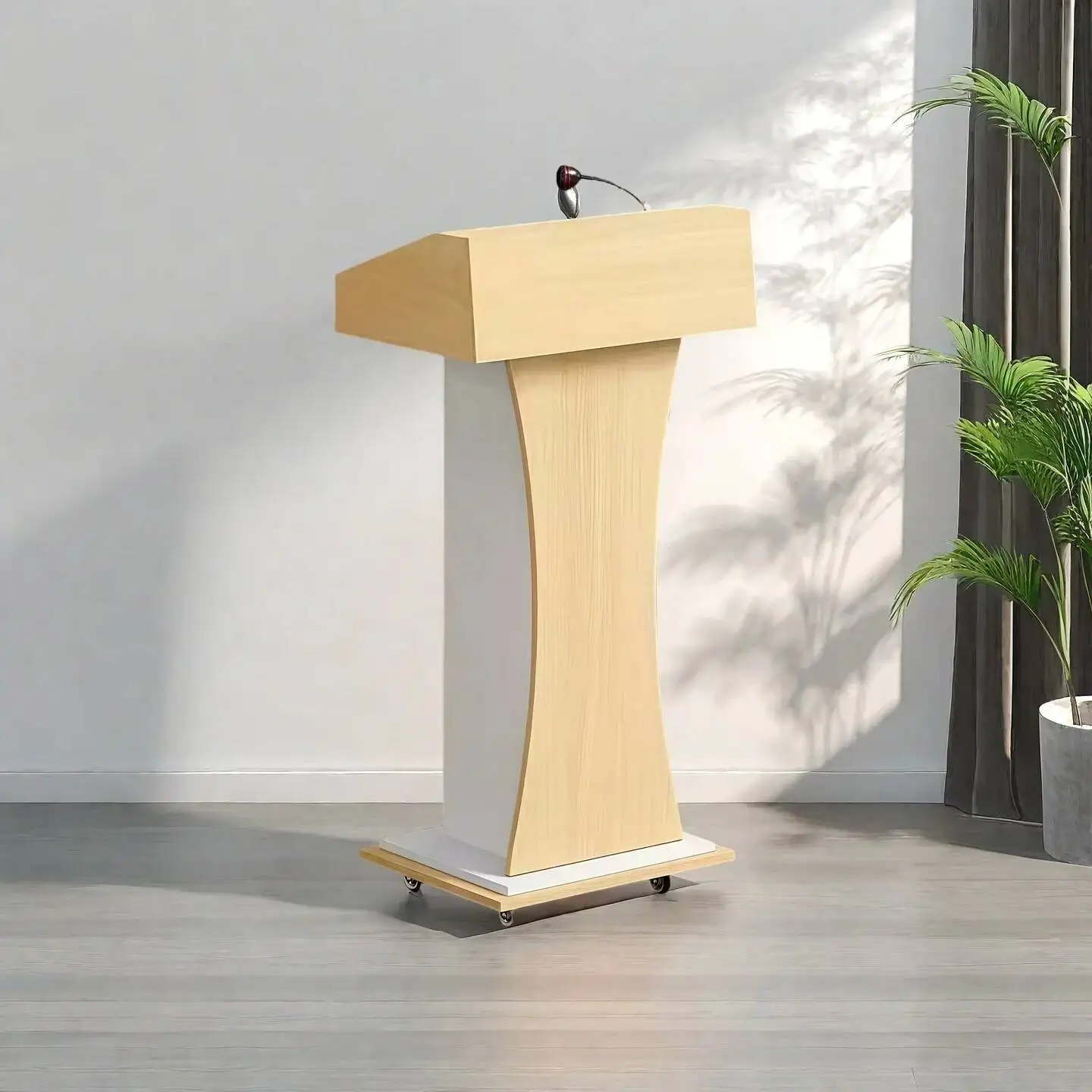 

Clinic Lecture Reception Desks For Stand Meeting Room Wood Speech Stand Training Table Thickened Desktop Office Furniture Luxury