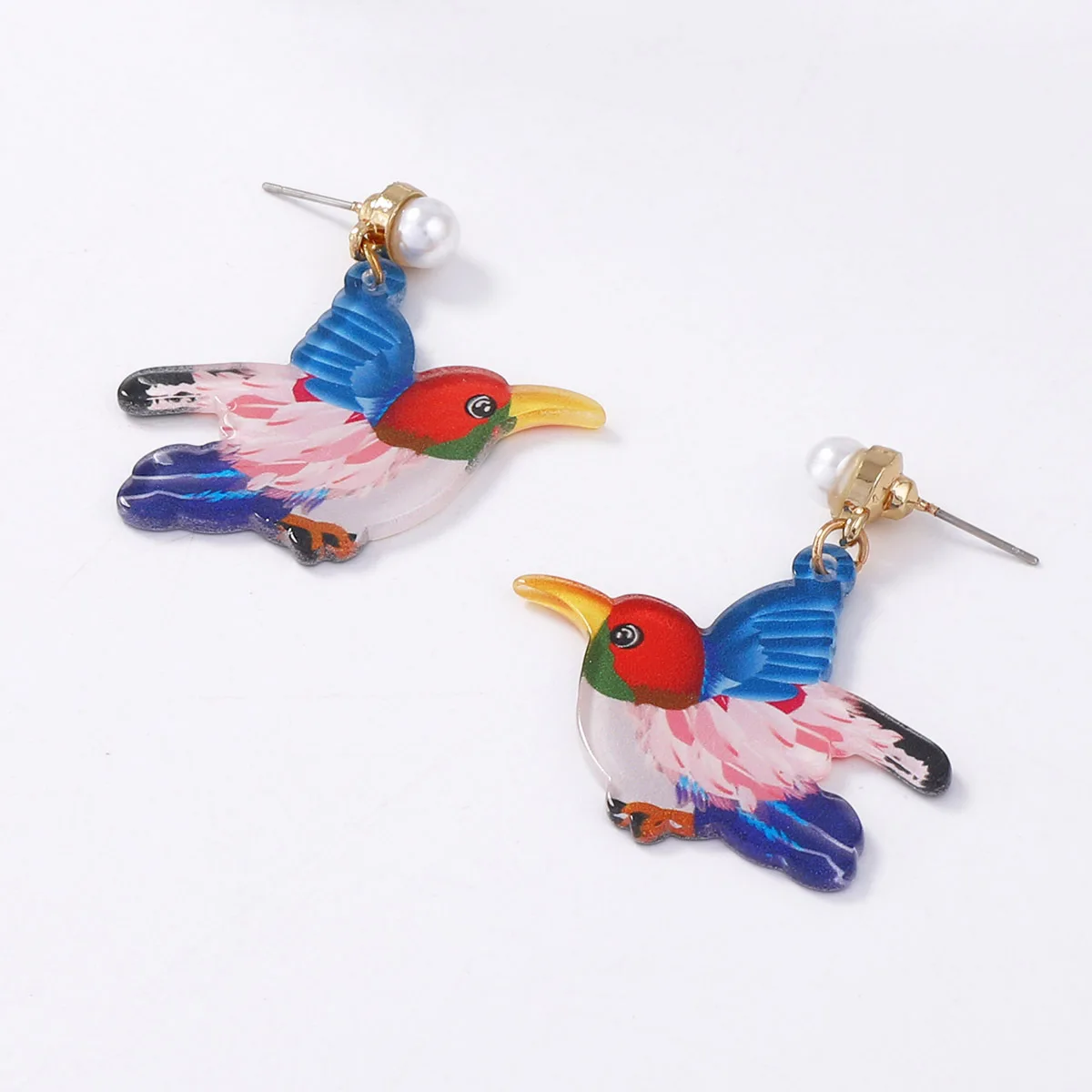 DIGADAGU معدن أكريليك الطيور استرخى أقراط جديدة الحد الأدنى أقراط ساحرة المرأة مجوهرات اكسسوارات اليومية