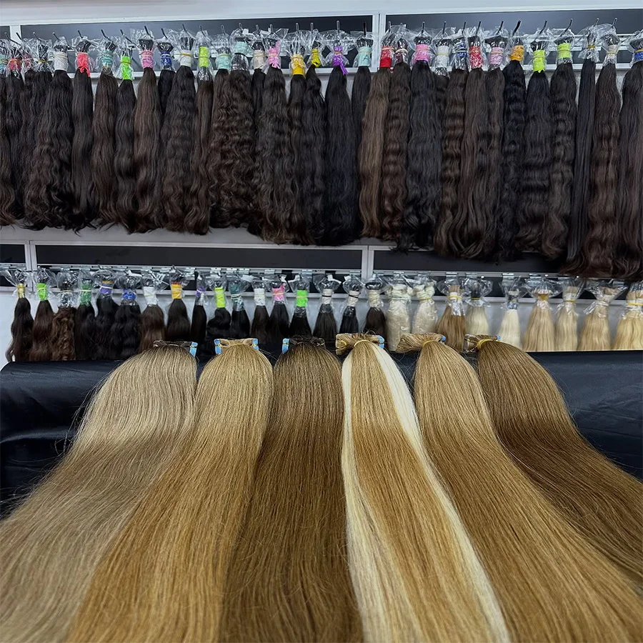 Blonde  613 Straight Human Hair No Weft 100% Virgin Highlight Bundles Natural Unprocessed Original Bulk Extensions For Woman