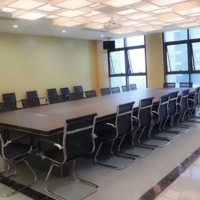 أثاث المكاتب، مكتب المؤتمرات، غرفة الاجتماعات، مجموعة كاملة من طاولة المؤتمرات الكبيرة الطويلة