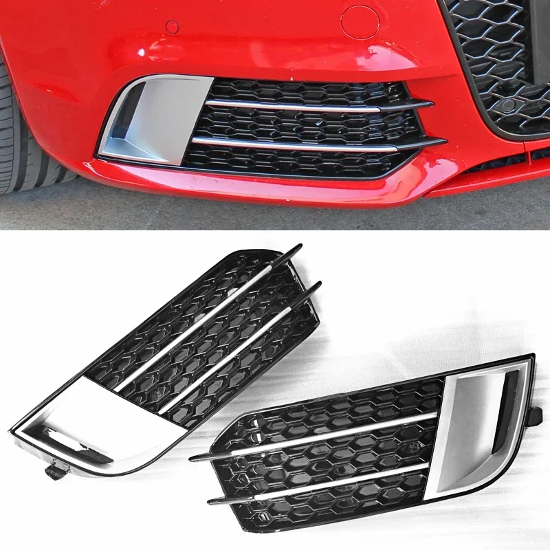 

For Audi A1 Standard Front Fog Lamp Fog Light Cover Grille Grill Car Styling R Stlye 2011 2012 2013 2014 fast ship