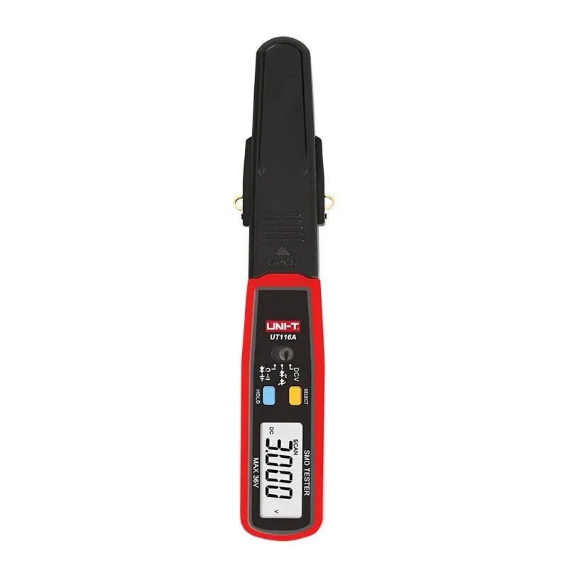 UNI-T UT116C UT116A SMD Tester 36V Voltage Battery Measurement Rotable Tweezer LED Diode Multimeter Resistor Capacitor Tester