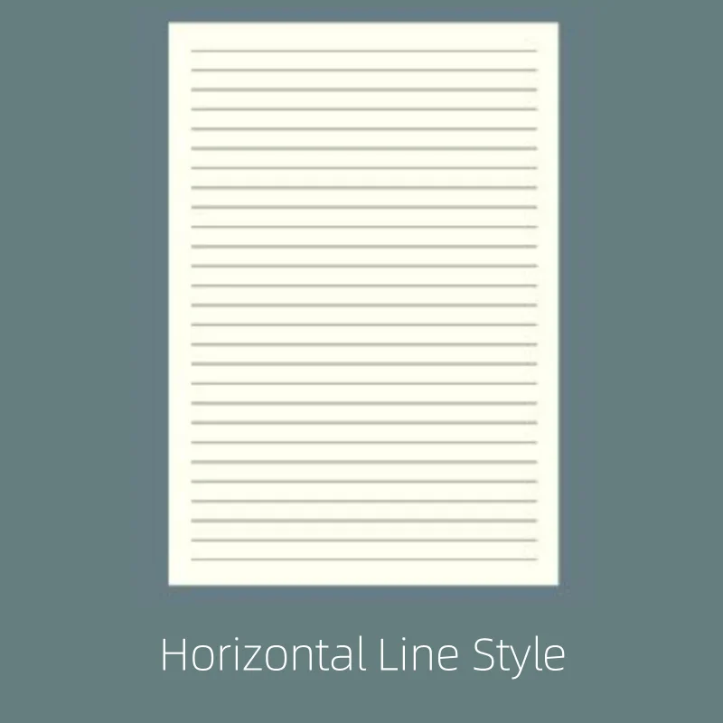 A5 Notebook Horizontal Lines Paper Morandi Notepad Students Journal Diary Sketchbook Planner Agenda School Supplies Stationery