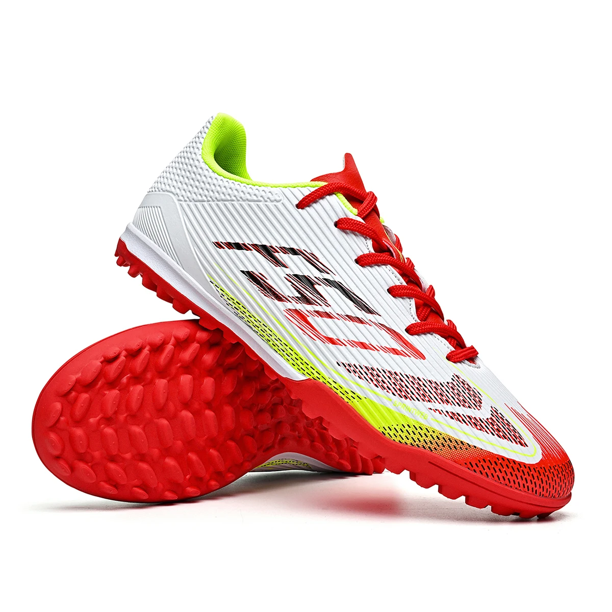 Adult TF Soccer Boots Durable Turf Cleats Shock Absorption Comfort Football Shoes for Outdoor Football Training