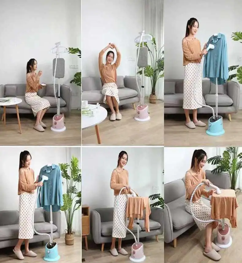 11 Gear Adjustable Garment Steamer 1.6L Hanging Vertical Steam Iron 1800W Home Handheld Garment Steamer Machine for Clothes