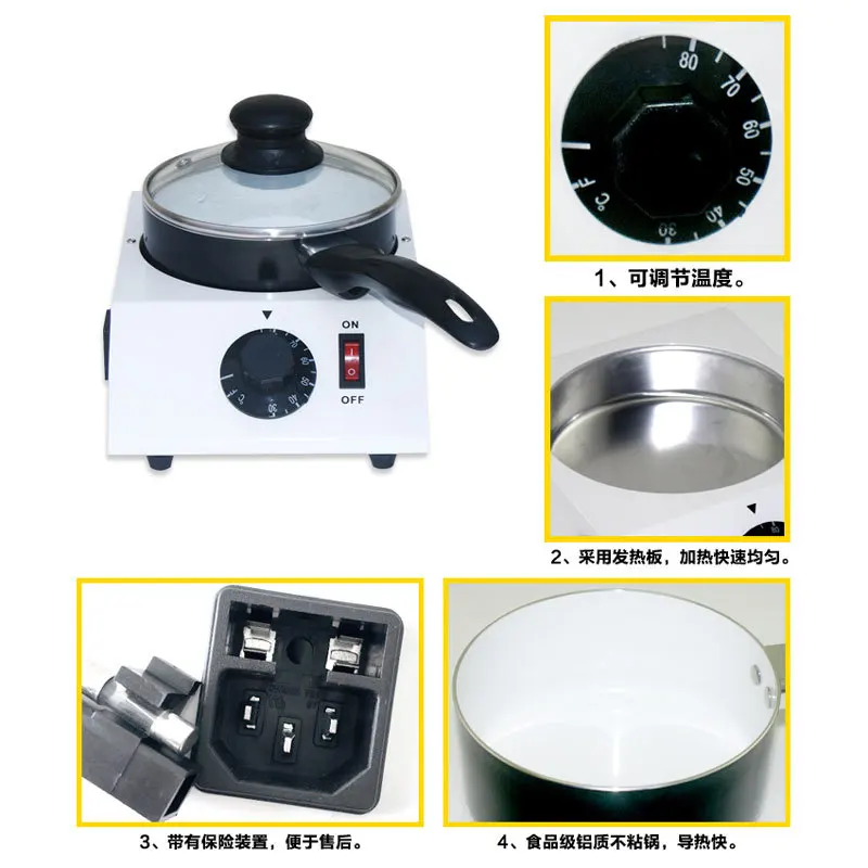 YJQ chocolate melting pot electric heating melting machine constant temperature commercial ceramic inner wall