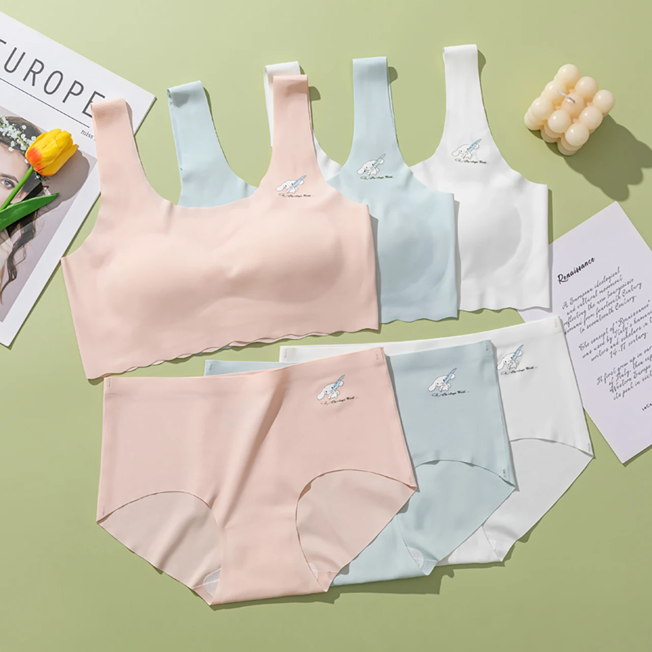 

Детское нижнее белье, комплект трусов, летний бюстгальтер из ледяного шелка с губчатой подушечкой, жилет для студенток, бесшовный бюстгальтер без косточек, топы для подростков 25-60 кг