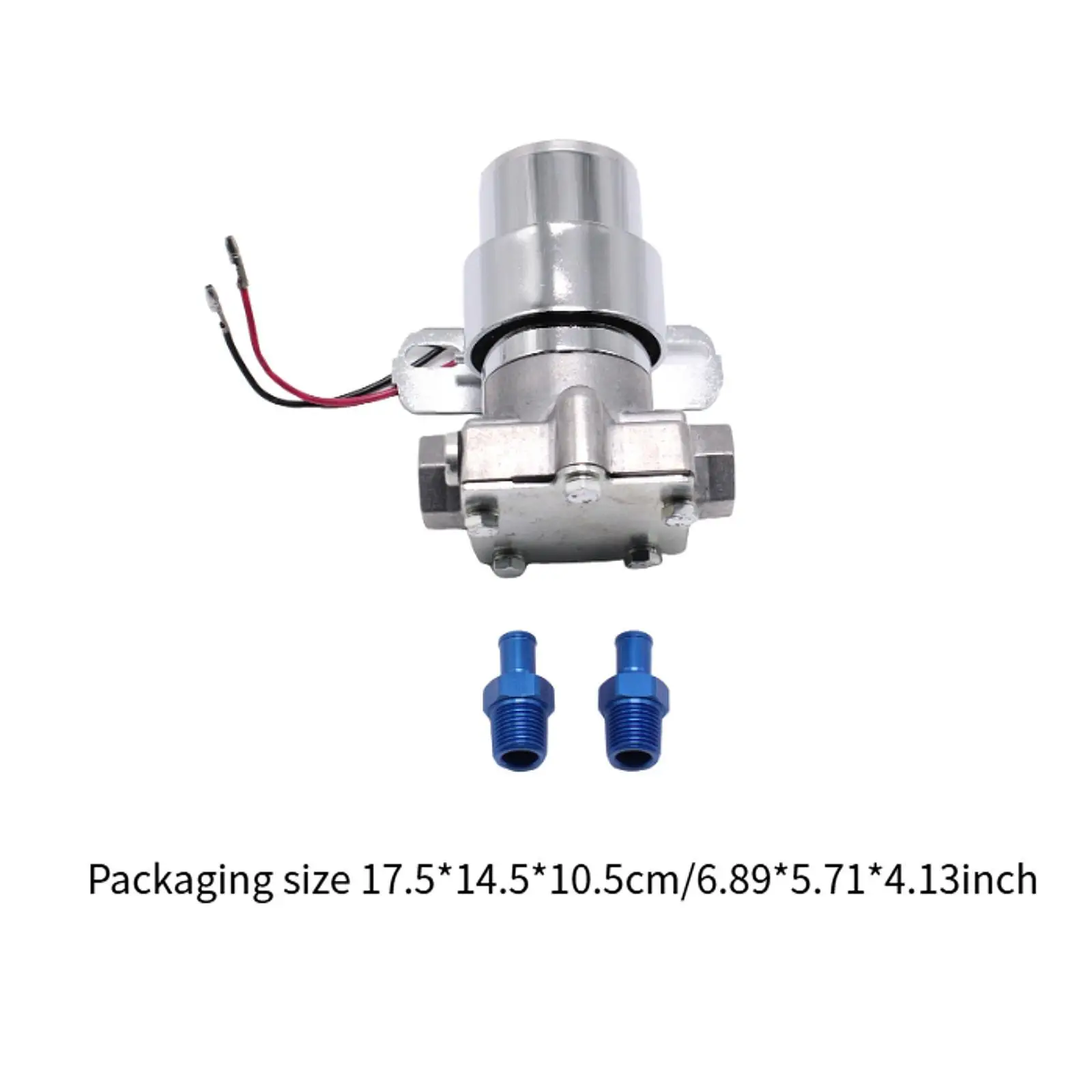Replacement Electric Fuel Pump 12V Universal Inline Hardwares Alloy Stainless Steel for Petrol Engine Modeling Kits