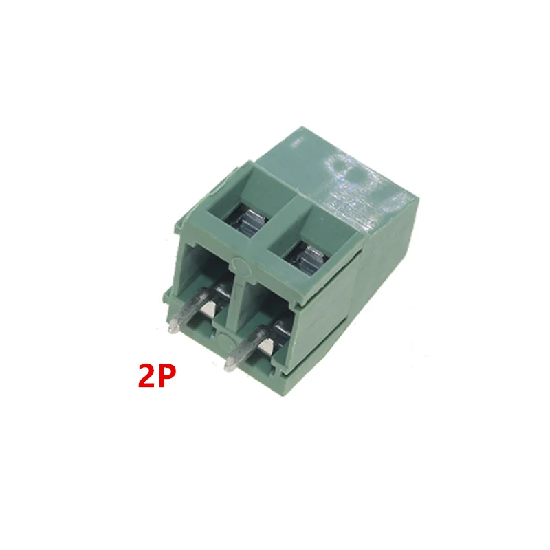 10Pcs KF120/KF128 2.54mm/3.5mm/3.81mm/5.0mm/5.08mm Pitch 2p/3p Straight Pin Pcb Screw Terminal Block Connector 2/3/4/5/6/8/10Pin