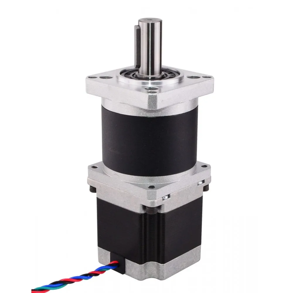 STEPPERONLINE Nema 23 Stepper Motor w/Ratio 100:1 High Precision Planetary Gearbox 2.8A Nema23 Motor CNC