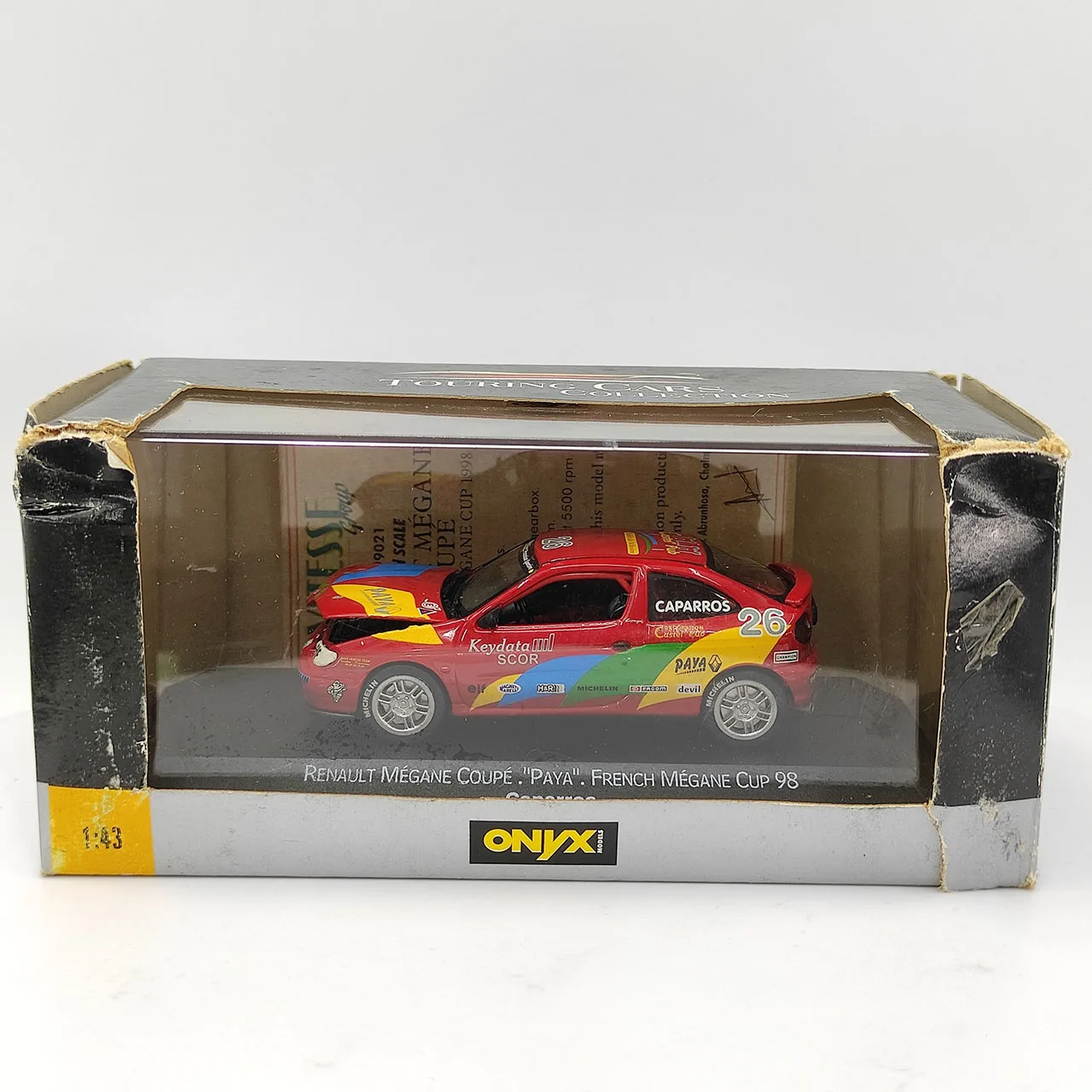 

Fewer Mirrors Diecast 1:43 Scale ONYX Renault Megane Coupe"Paya" Red Alloy Car Model Collectible Toy Gift Souvenir Display