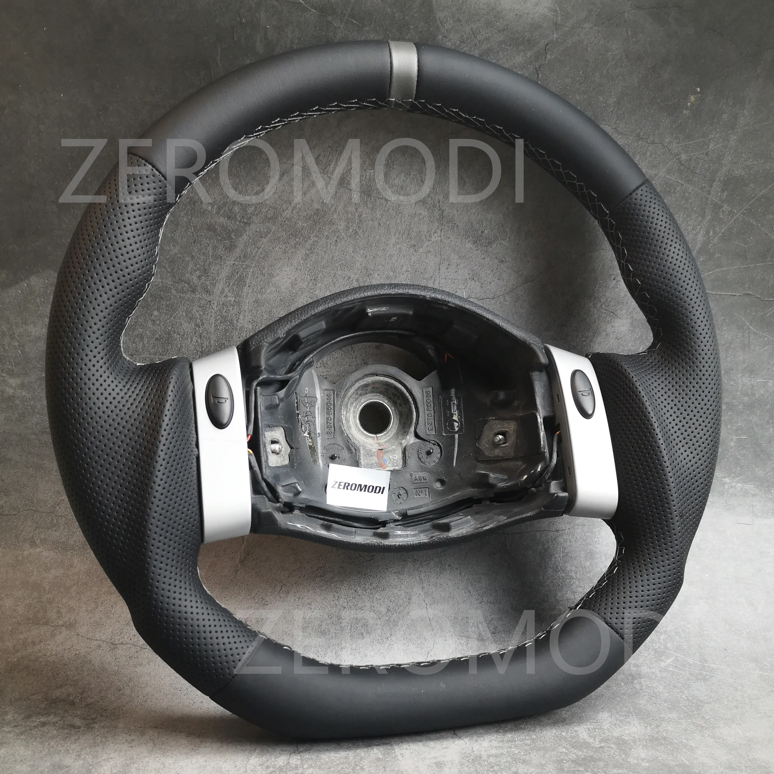 For BMW MINI R50 52 R53 R56 One Cooper Flat Bottom Leather Steering Wheel