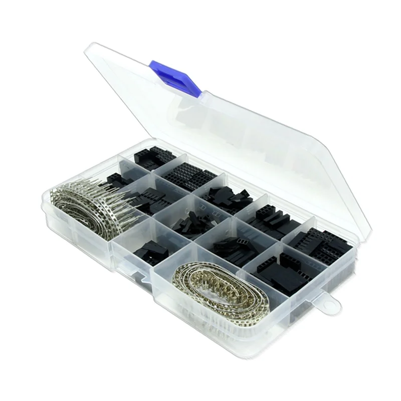 1860Pcs Dupont Connector 2.54Mm,Dupont Cable Jumper Wire Pin Header Housing Kit,Male Crimp Pins+Female Pin Connector