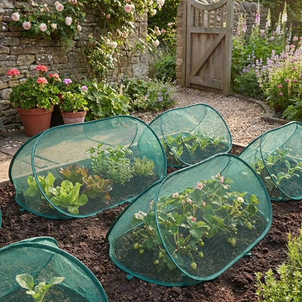Folding Plant Protection Netting Anti-frost Pop Up Garden Row Covers Insect-proof Breathable Plant Protector Indoor Plants