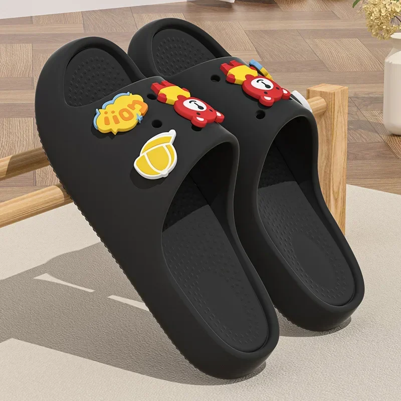 Summer Women Cloud Slippers Indoor Home Casual Soled Soft Cartoon Flip Flops Bathroom Non Slip Sandals Outdoor Beach Slides Shoe