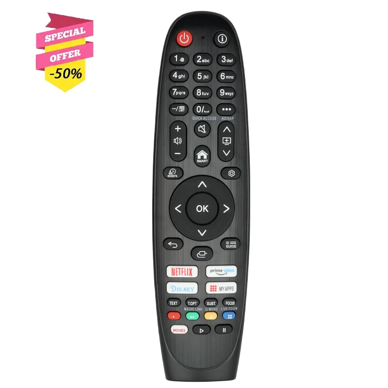 

Universal Remote Control For All Smart TVs LCD LED OLED QNED NanoCell 4K UHD Super UHD series With NETFLIX PrimeVideo MOVIES