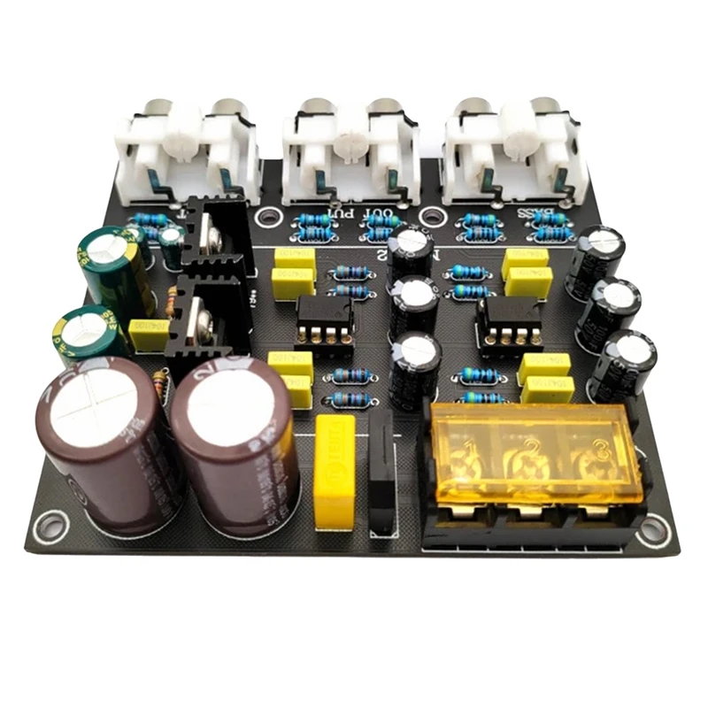 

2 Way Frequency Divider Electronic Active Crossover Dual Op Amp Ne5532 Linkwitz Heavy Bass Frequency Divider-ABHG