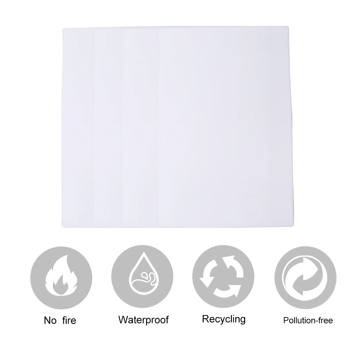 4 pcs Reusable Whiteboard Dry Erase Self-Stick Note Pads For Office School Fridge Desk Dry Erase Stickers Reusable