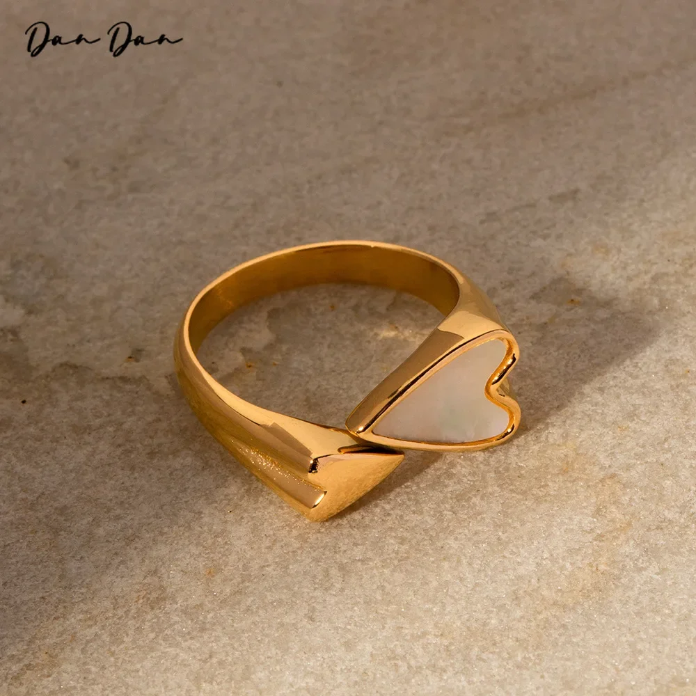 

Rings for women Cheap things with Free shipping Stainless steel 18kgold Jewelry Valentine's Day gifts couples Natural shellfish