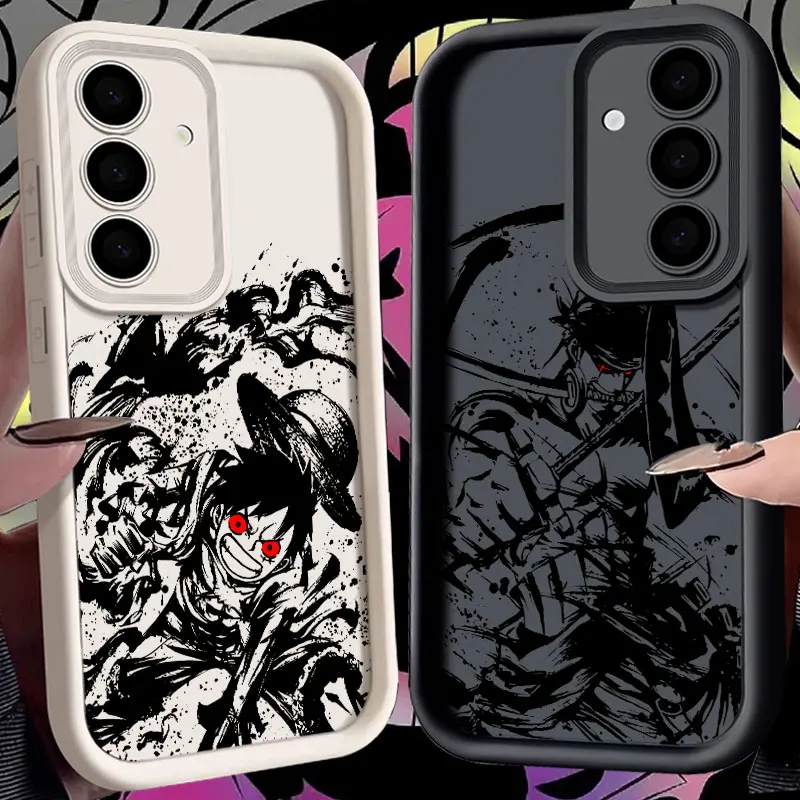Japanese Anime O-One Piece Art Phone Case For Samsung S26 S25 S24 S23 S21 S20 Ultra For Galaxy S25 S24 FE S26 Plus Funda Cover