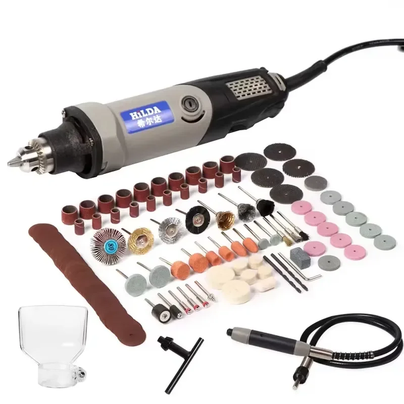 L-HT0213 Variable Speed Rotary Tool 400W Mini Drill 6 Position for Dremel Rotary Tool Mini Grinder Power Tool