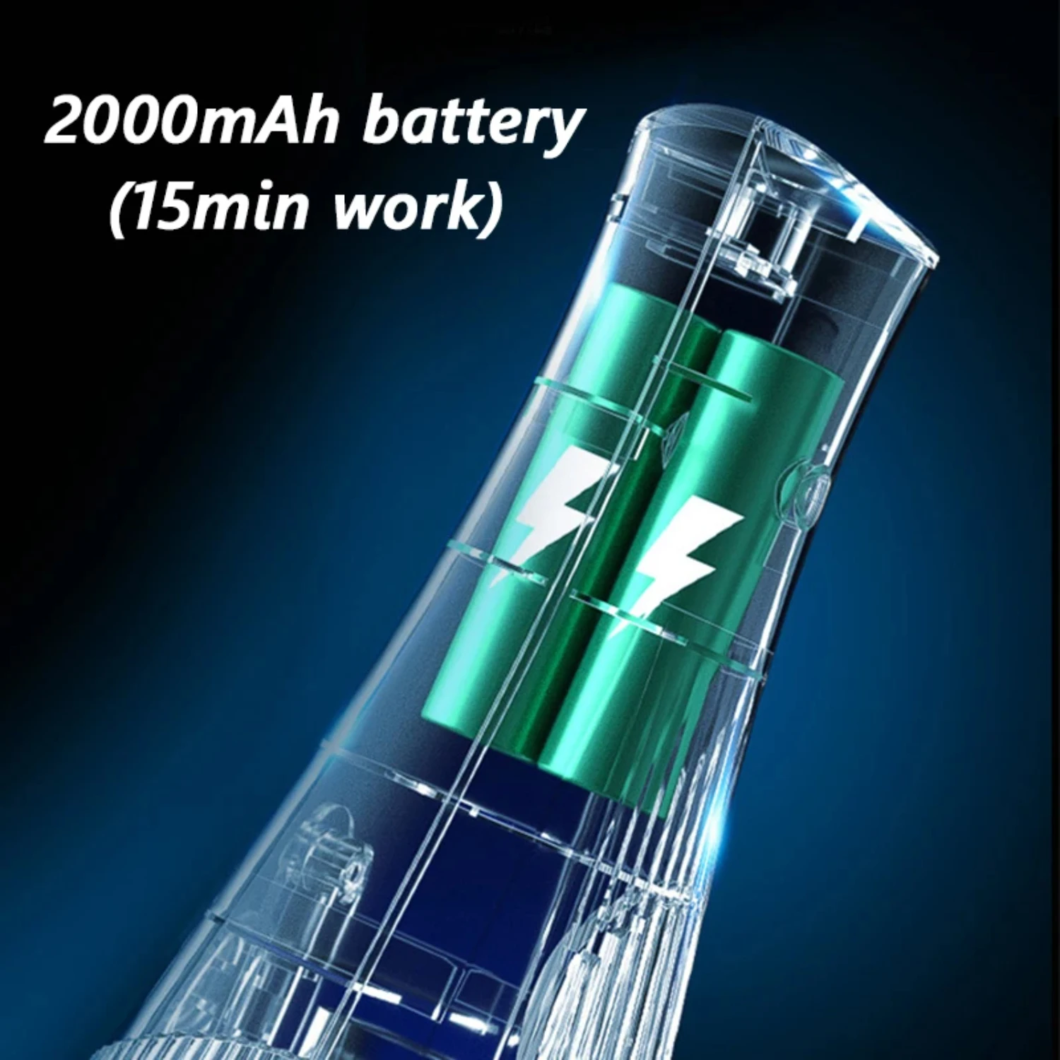 8000Pa Powerful Wireless Auto Vacuum Cleaner with Cyclone Suction and USB Charging for Car Pet Hair