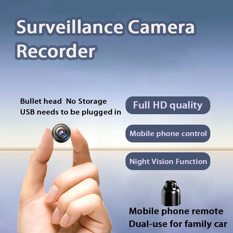 كاميرا مراقبة صغيرة عالية الدقة من العلامة التجارية D، لا حاجة للطاقة أو الحفر، الحماية الأمنية، الرؤية الليلية، كشف الحركة، كاميرا صغيرة أمنية مع بطارية مدمجة، مسجل حلقة بطاقة Sd صغيرة محمولة، مناسبة للاستخدام الداخلي عبر الهاتف المحمول، غير قابلة للتحكم عن بعد، مناسبة للتصوير الفوتوغرافي والفيديو عبر الهاتف المحمول للتصوير الفوت