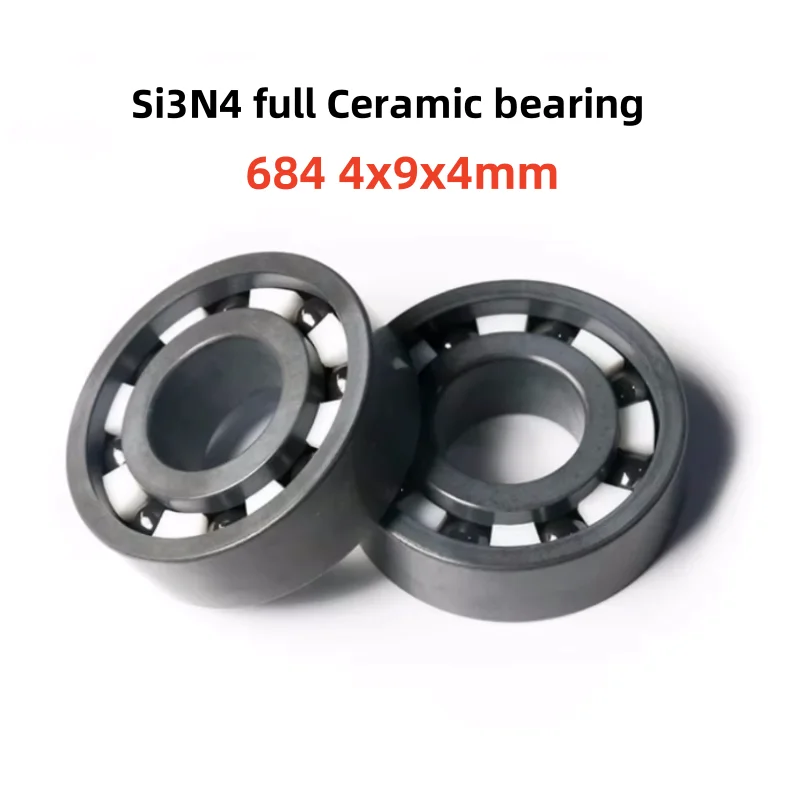 4pcs/10pcs 684 Si3N4 Ceramic bearing 4x9x4 mm full Ceramic ball bearings 4*9*4mm