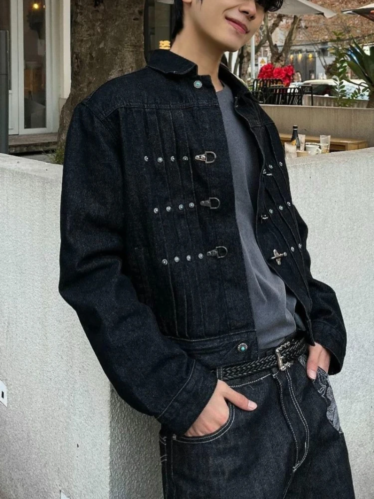 Retro Gaming Jacket - Chaqueta vaquera vintage para hombre, estilo
