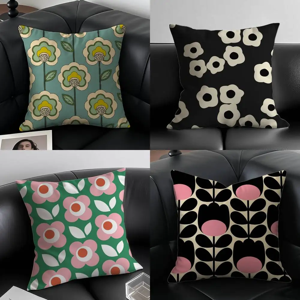 O-Orla K-Kiely Pillow Case Anti-dustmite Invisible Zipper Sofa Bed