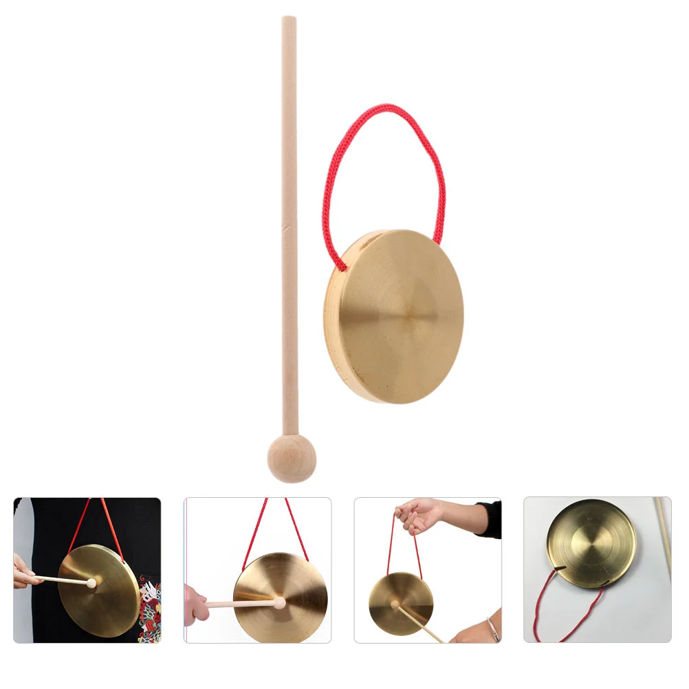 

Hand Pan Gong Toy Copper Instrument Feng Shui Decor Musical Child Car