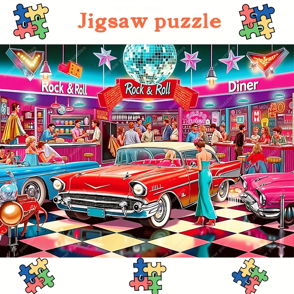 2000/1000/1314/520pcs,Jigsaw Puzzles,Family Fun Adult Puzzle,Portable Cuboid DIY Art Decor,DIY Puzzles, High Quality Paper, Wa